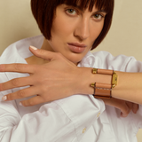 Schraubenarmband Leder