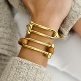 Koa Shackle Bracelet