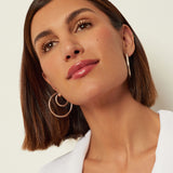 Hoop earrings Sunset