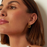 Ascot Mini Stirrup Earrings