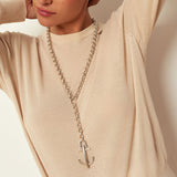 Long Anchor Chain Necklace