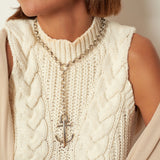 Long Anchor Chain Necklace