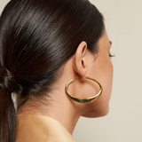 Boucles d'oreilles créoles Miel