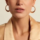 Boucles d'oreilles créoles Miel