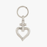 Cross Heart Keyring