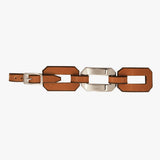 Octagon Leather Bracelet