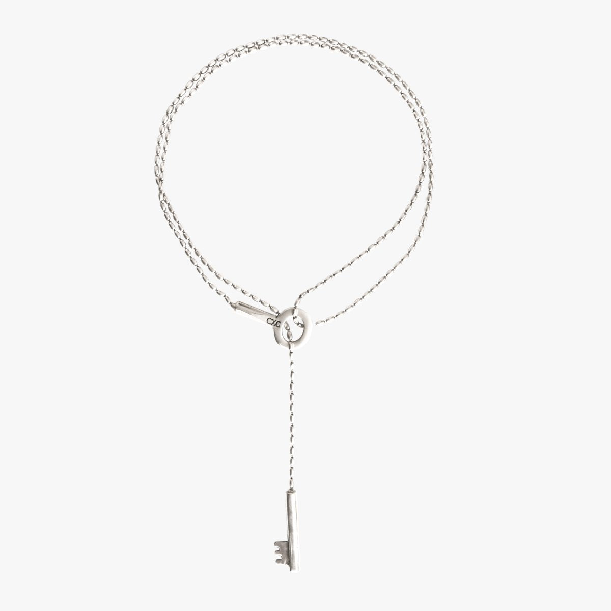 Foto de Detalle de Collar en baño de Plata de CXC