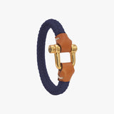 Pulseira Grilhão Cordão Trançado