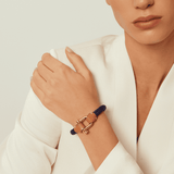 Pulseira Grilhão Cordão Trançado