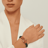 Pulseira Grilhão Cordão Trançado