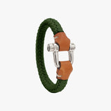 Braided Cord Shackle Bracelet