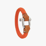 Braided Cord Shackle Bracelet