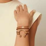 Dumbbell Leather Bracelet