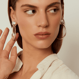 Boucles d'oreilles anneau Dôme