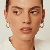 Ball Hoop Earrings