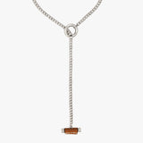 collier Boules Coulissant Cuir