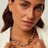 collier chaîne Boules Mix