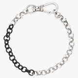 Collar Cadena Mosquetón Bicolor
