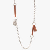 Collar largo cadena Moneda Gladiador Borla