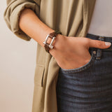 Pulsera Grillete Trenzado