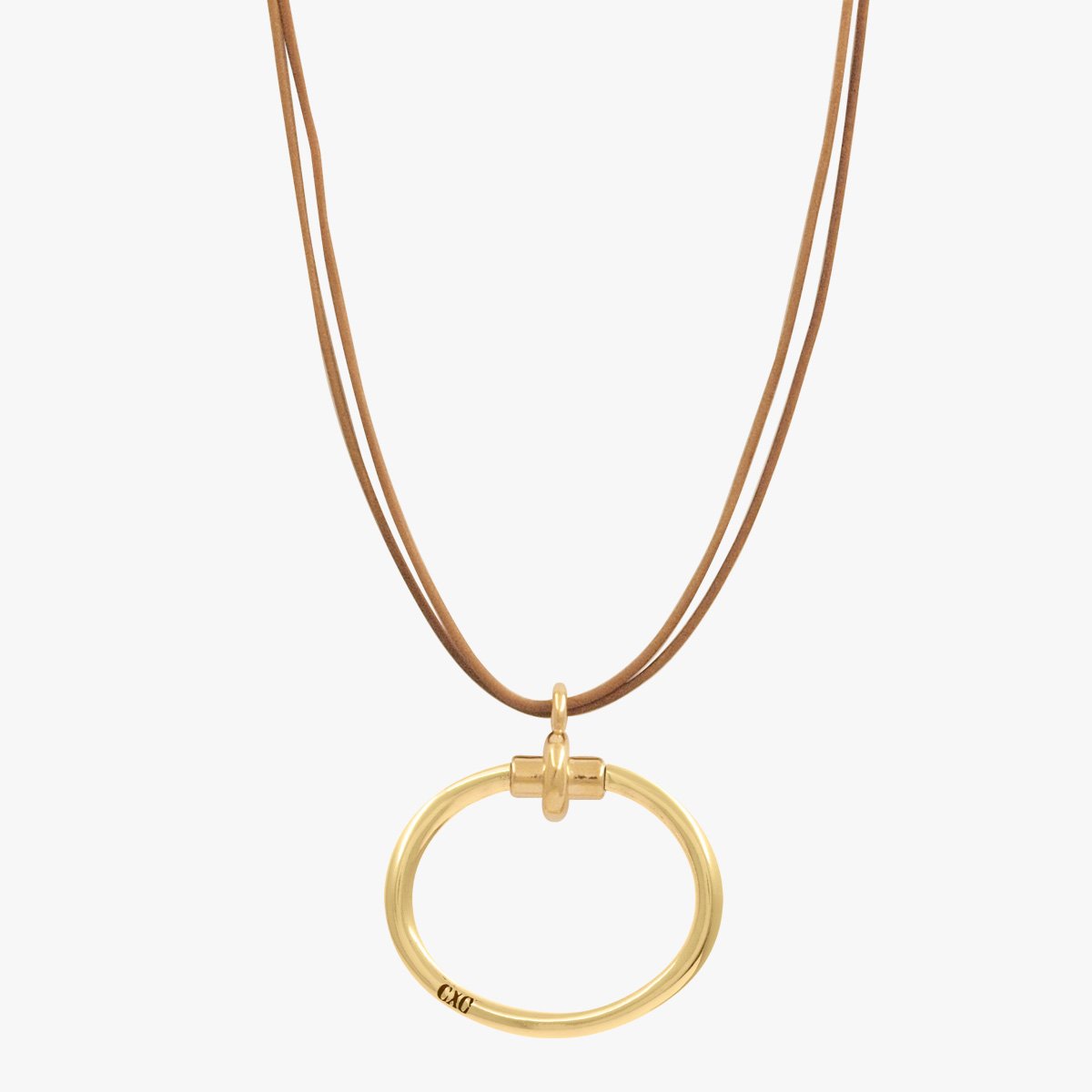 Foto de Detalle de Collar en baño de Oro de CXC