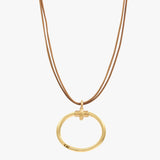 Foto de Detalle de Collar en baño de Oro de CXC