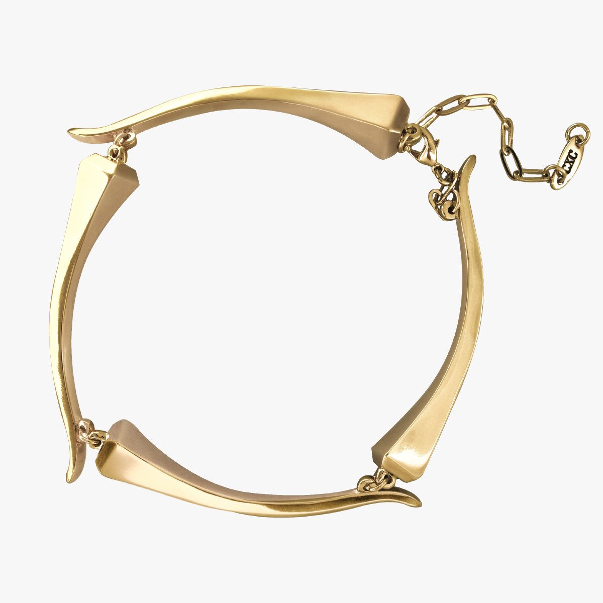 Foto de Detalle de Pulsera en baño de Oro de CXC