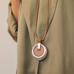 On - off Leather Necklace